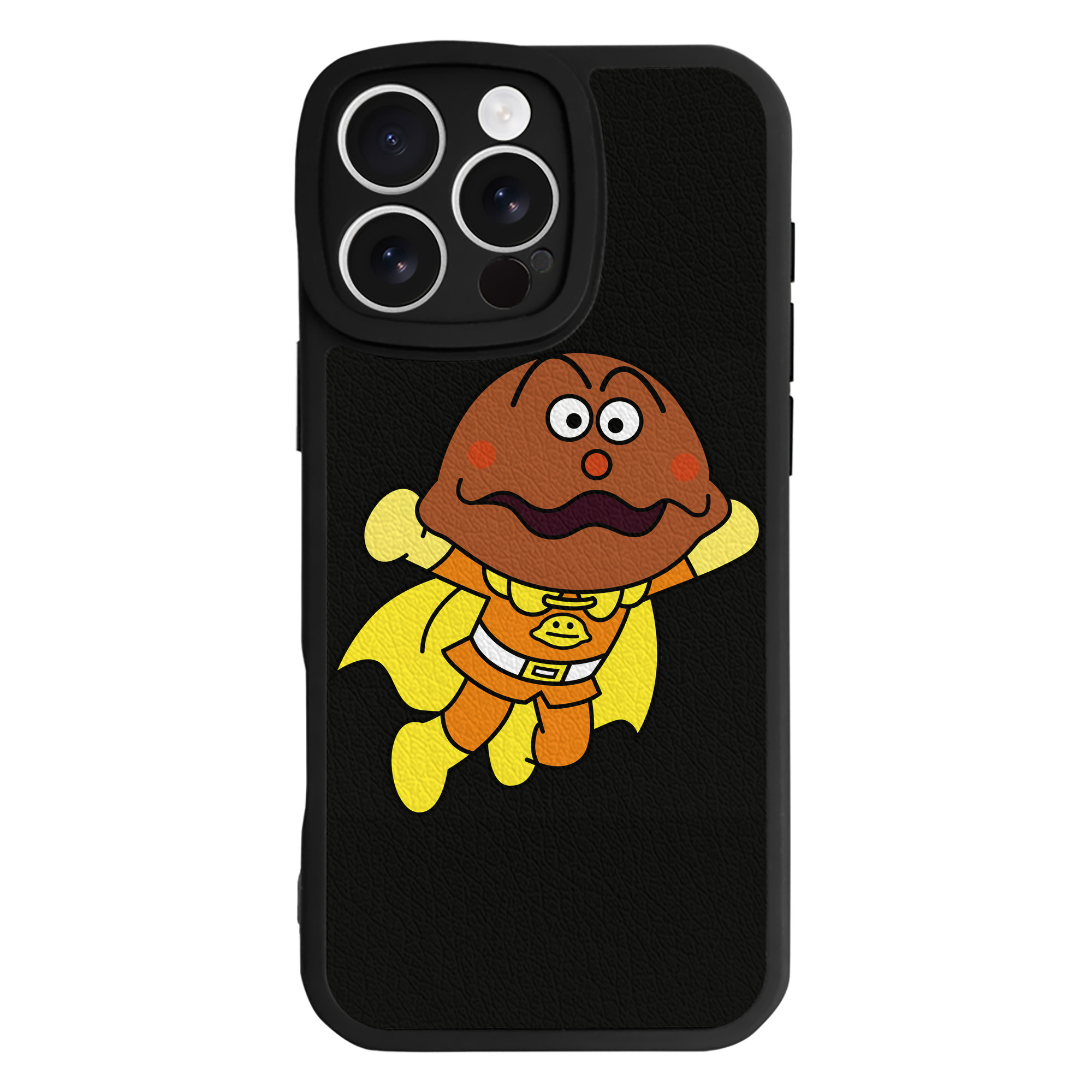 （画像用） アンパンマン Anpanman 【iPhone 16シリーズ対応】シリコンスマホケース（レザー調） 材質：シリコン
